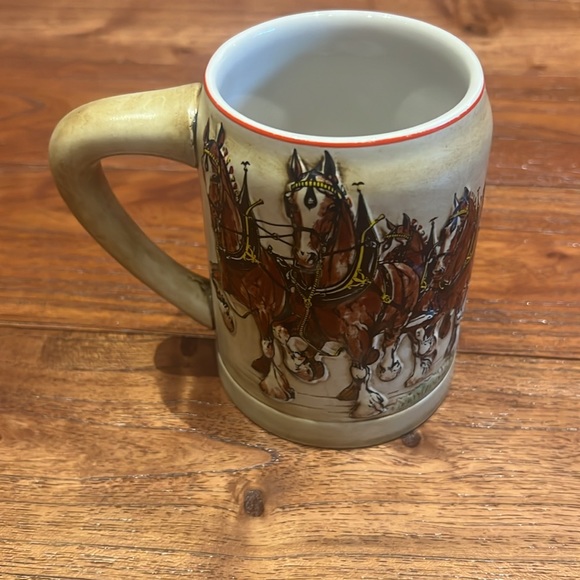 Ceramarte Budweiser Champion Clydesdales St. Louis Missouri Stein 1980 - Picture 6 of 13